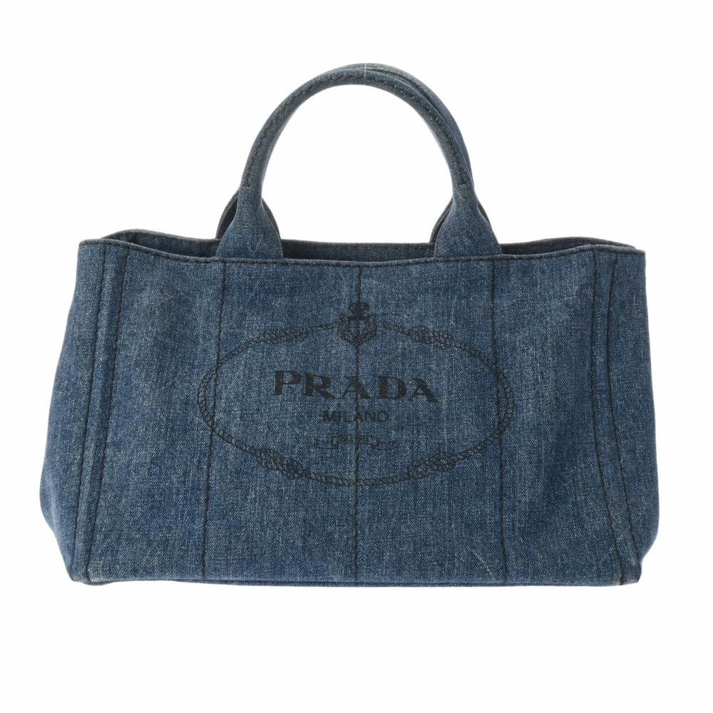 PRADA Canapa Blue Denim Handbag
